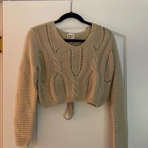 Slightly cropped sweater